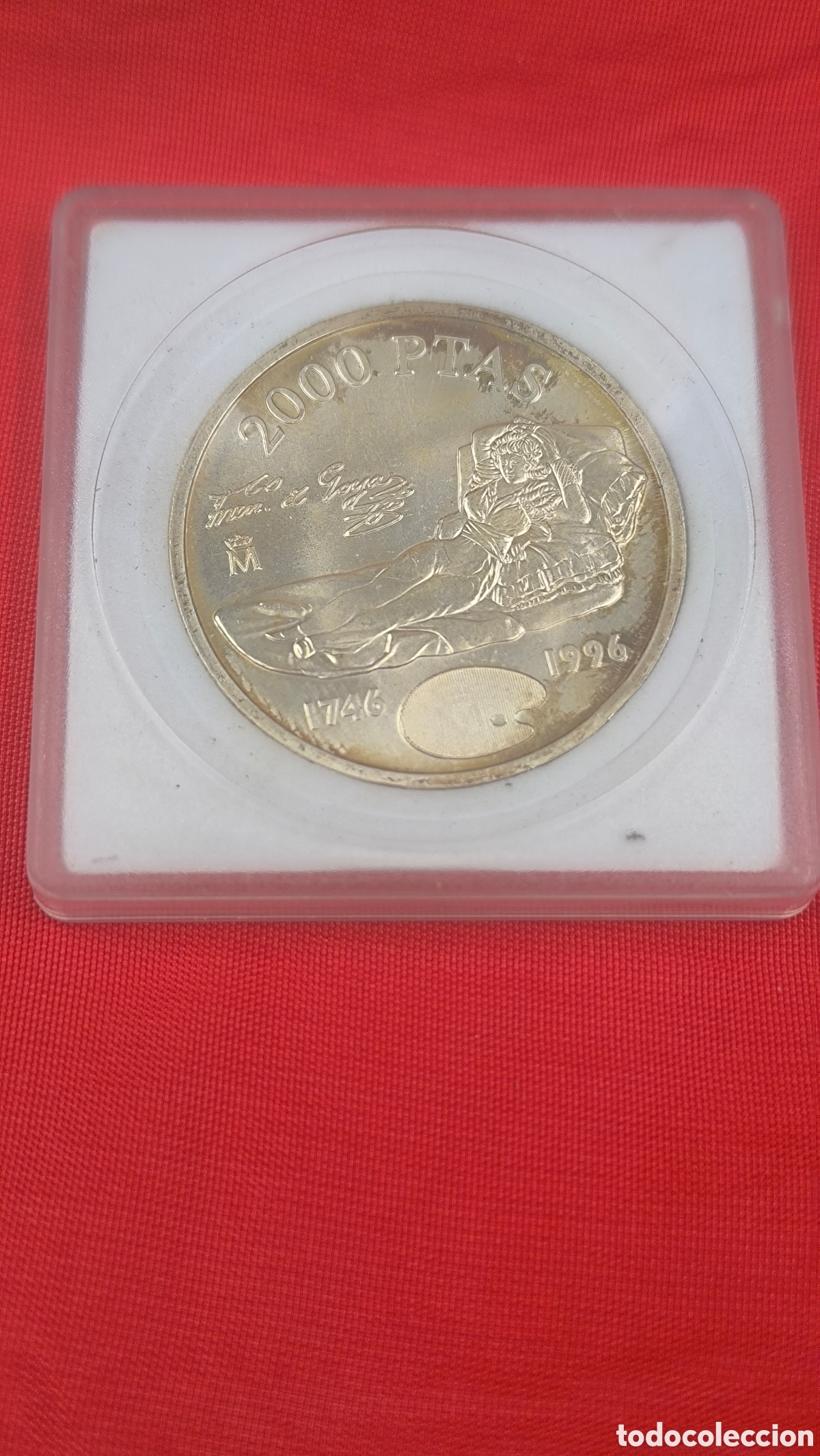 Monedas Juan Carlos I: Moneda plata 2000 pesetas 1996 Goya. Dos mil pesetas *96