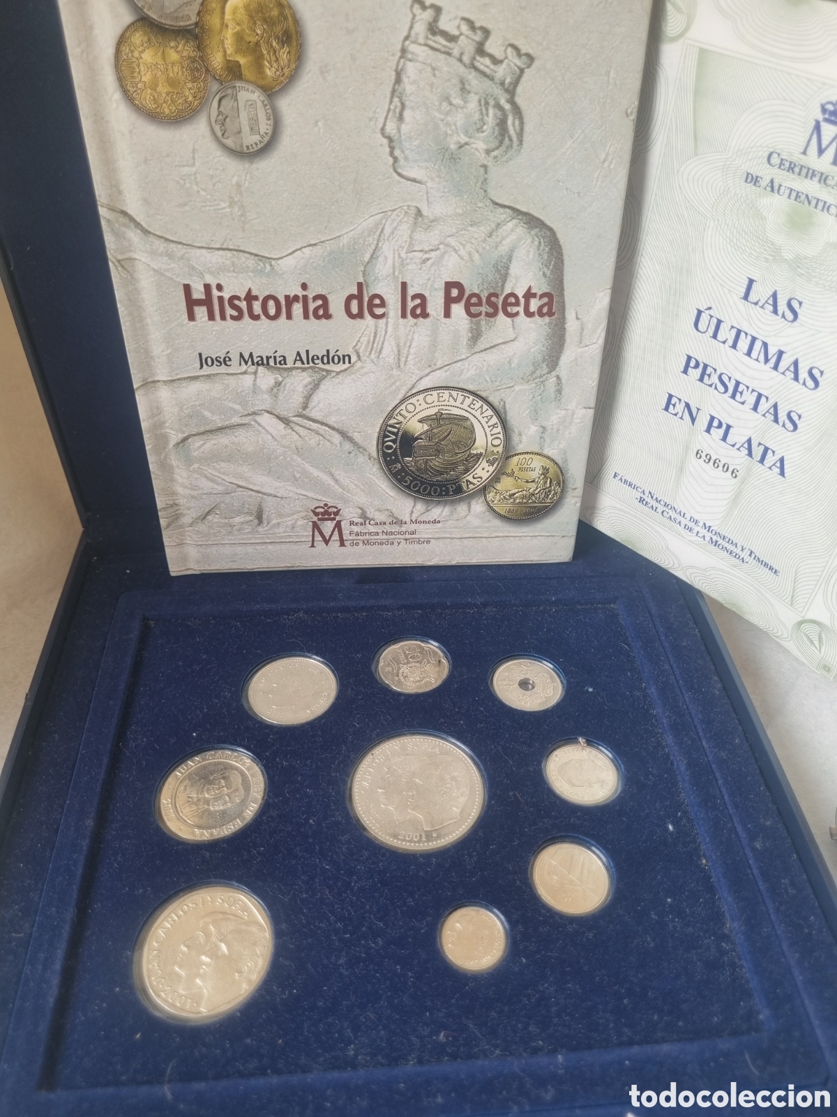 Monedas Juan Carlos I: Historia de las peseta, plata, Real casa de la moneda