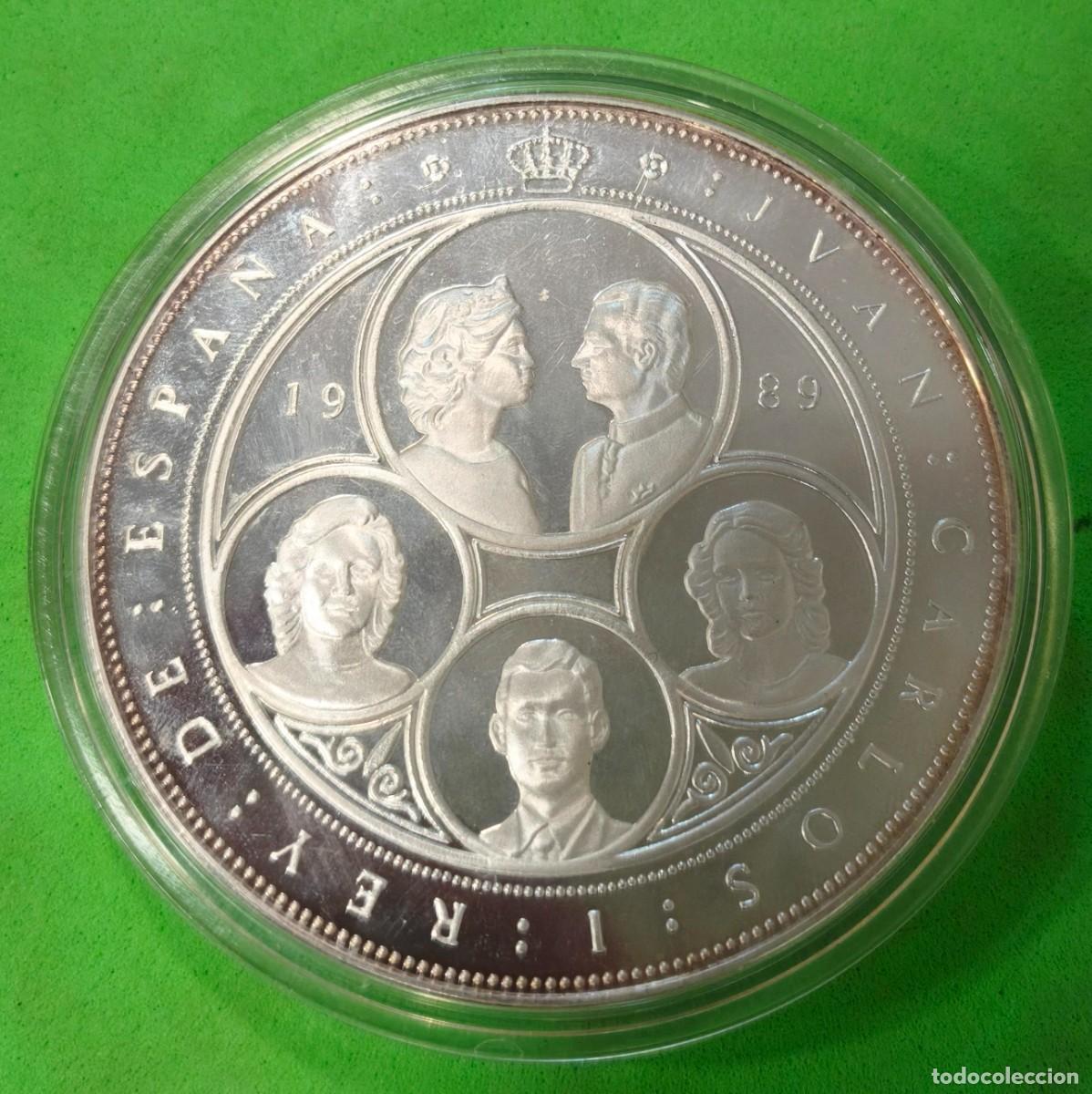 Monedas Juan Carlos I: ESPA&Ntilde;A. A&Ntilde;O 1989. SERIE I. 10000 PTAS PLATA V CENTENARIO . PESO 168,75 GR