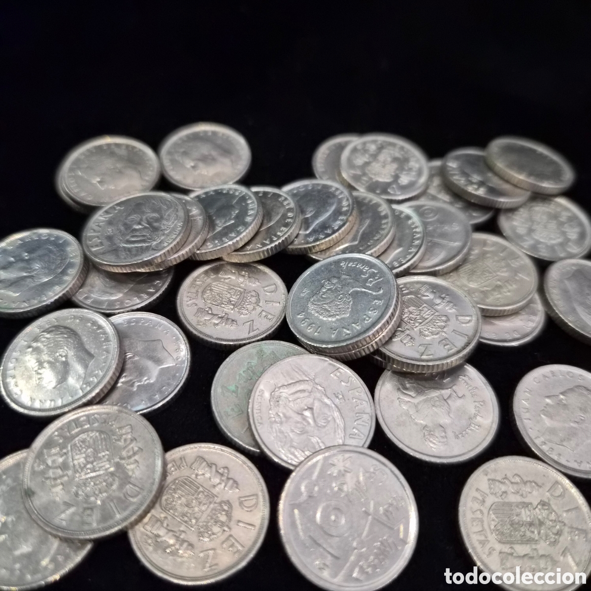 Monedas Juan Carlos I: Lote de 38 monedas Espa&ntilde;a de 10 pesetas