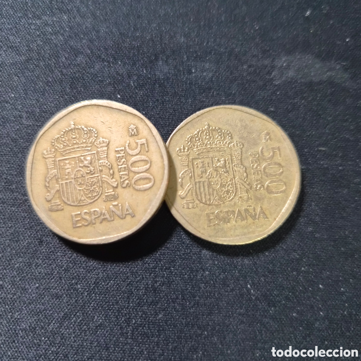 Monedas Juan Carlos I: 2 monedas de 500 pesetas Espa&ntilde;a a&ntilde;o 1989