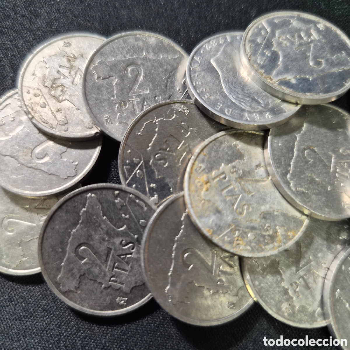 Monedas Juan Carlos I: Lote de 20 monedas de 2 pesetas Espa&ntilde;a