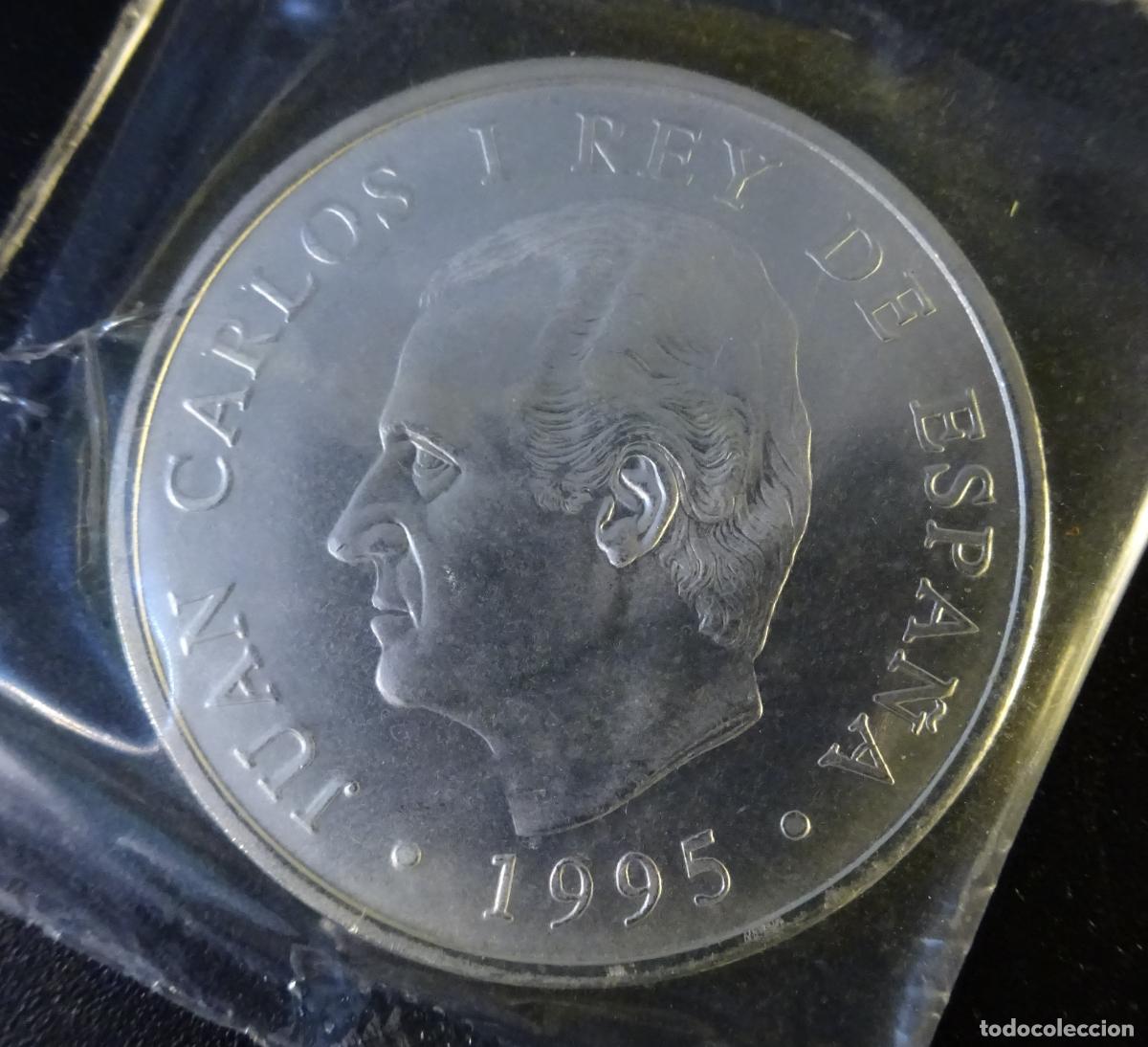 Monedas Juan Carlos I: ESPA&Ntilde;A 2000 PESETAS 1995 PRESIDENCIA CONSEJO U.E. EN BOLSA FNMT