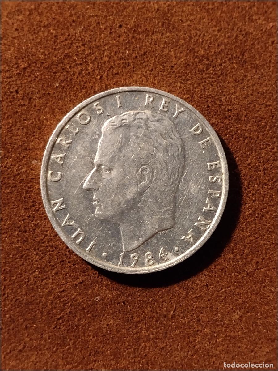 Monedas Juan Carlos I: 2 Pesetas 1984 &ndash; Juan Carlos I &ndash; Mapa de Espa&ntilde;a &ndash; Madrid (M)