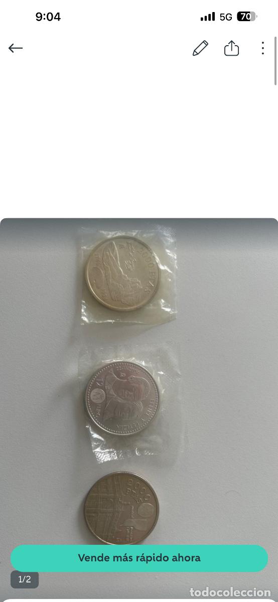 Monedas Juan Carlos I: Monedas plata 2000 pesetas