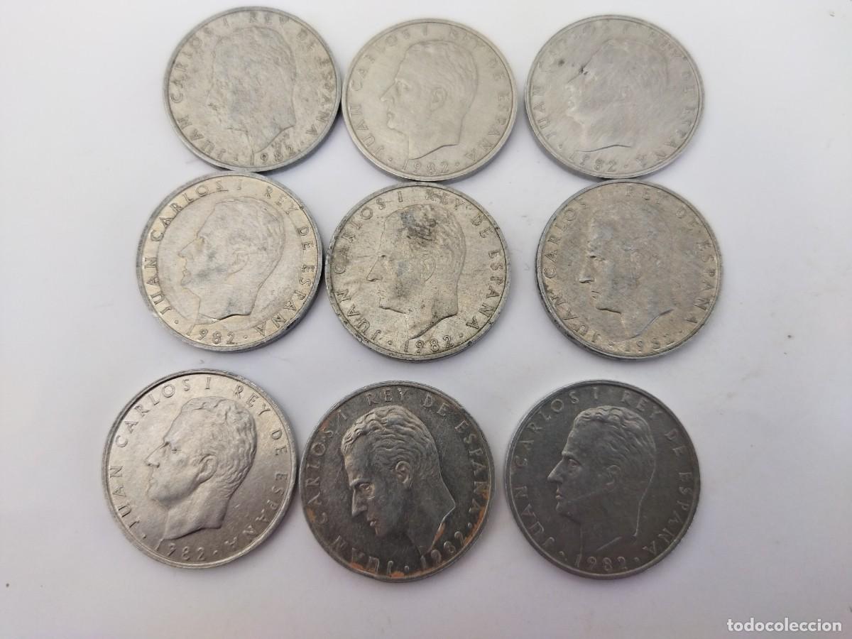 Monedas Juan Carlos I: lote de 13 monedas de 2 pesetas a&ntilde;os 1982 9 y 1984 4