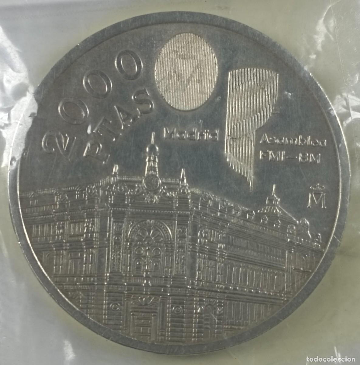 Monedas Juan Carlos I: Moneda de Espa&ntilde;a 2.000 pesetas de 1994 de plata (1994 Reuni&oacute;n del FMI en Madrid)