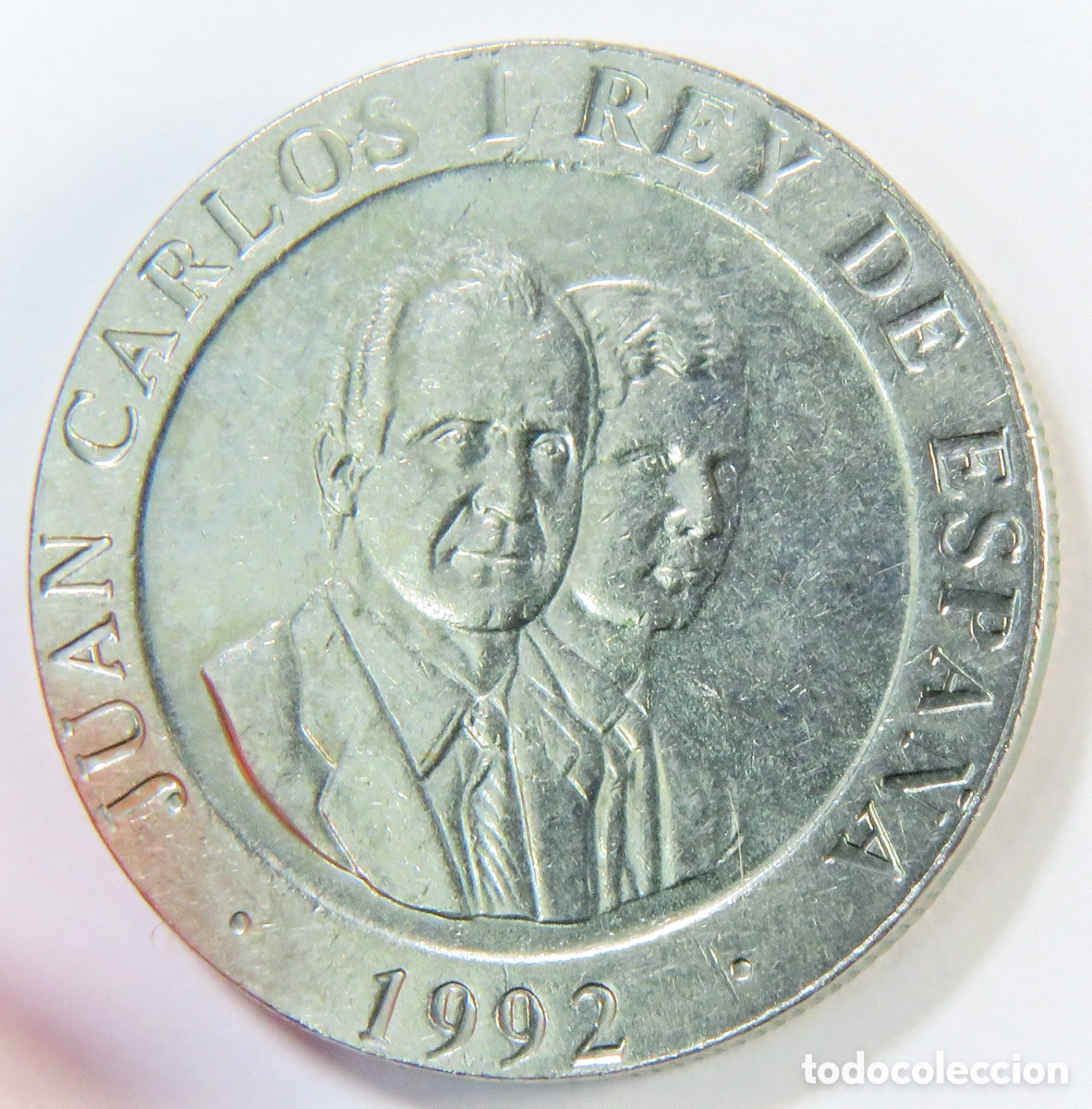 Monedas Juan Carlos I: Moneda de 200 Pesetas 1992 Madrid Capital Europea Cultura Oso y Madro&ntilde;o