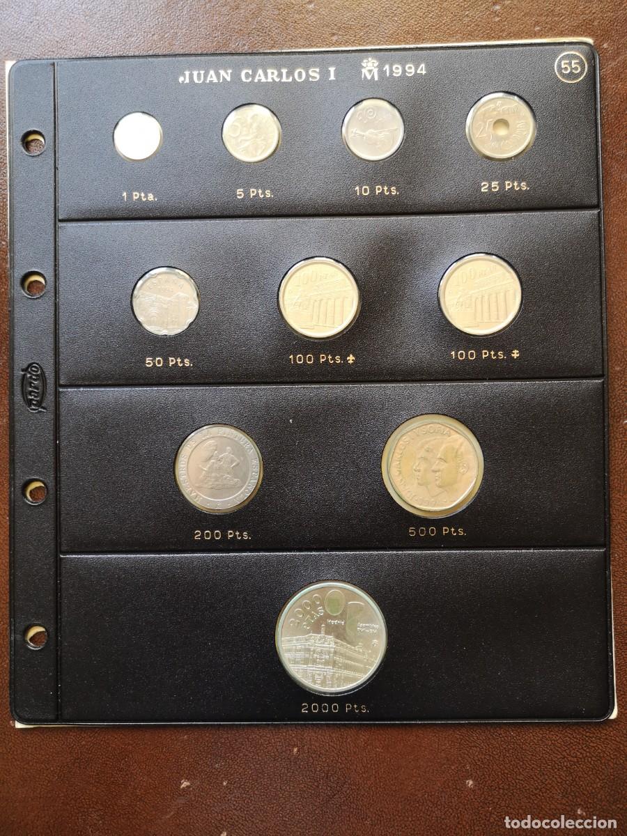 Monedas Juan Carlos I: Hoja Pardo N&ordm; 55 completa a&ntilde;o 1994 Juan Carlos I