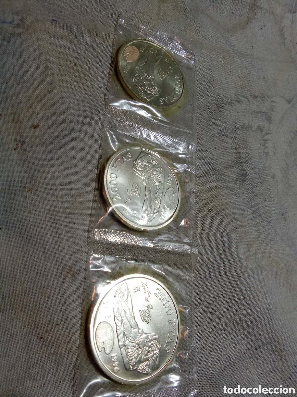 Monedas Juan Carlos I: 3 MONEDAS 2000 PESETAS, JUAN CARLOS I DE PLATA
