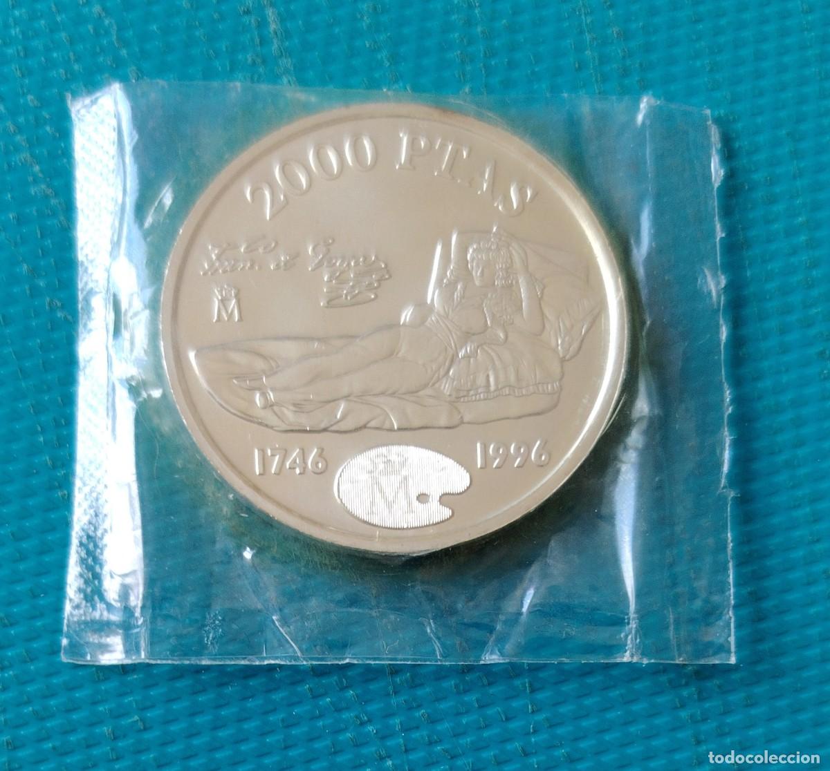 Monedas Juan Carlos I: MONEDA DE ESPA&Ntilde;A - 2000 PESETAS DE PLATA - A&Ntilde;O 1996 - EN SU BLISTER - 3002TGA