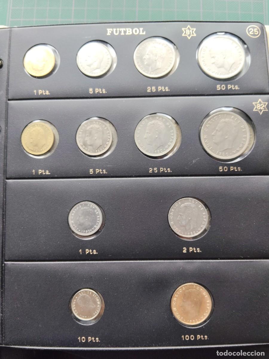 Monedas Juan Carlos I: HOJA PARDO: MONEDAS JUAN CARLOS 1981 - 1982 (MUNDIAL FUTBOL), 1982 / SIN CIRCULAR