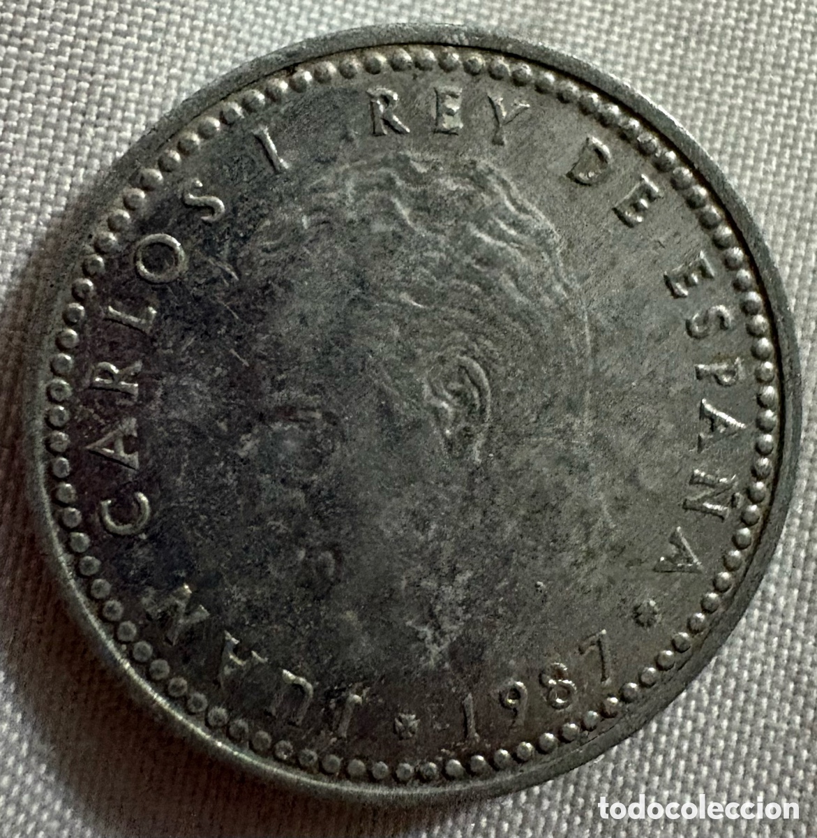 Monedas Juan Carlos I: MONEDA DE 1 PESETA 1987. ALUMINIO