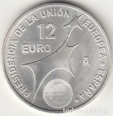Monete Juan Carlos I: ESPA&Ntilde;A: 12 EUROS 2002 / PLATA