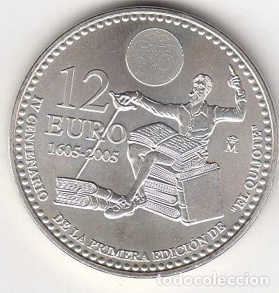 Moedas Juan Carlos I: ESPA&Ntilde;A: 12 EUROS 2005 / PLATA
