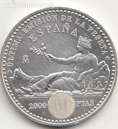 Monete Juan Carlos I: ESPA&Ntilde;A: 2000 PESETAS 2001 / PLATA