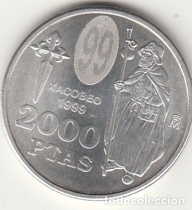 Monete Juan Carlos I: ESPA&Ntilde;A: 2000 PESETAS 1999 / PLATA