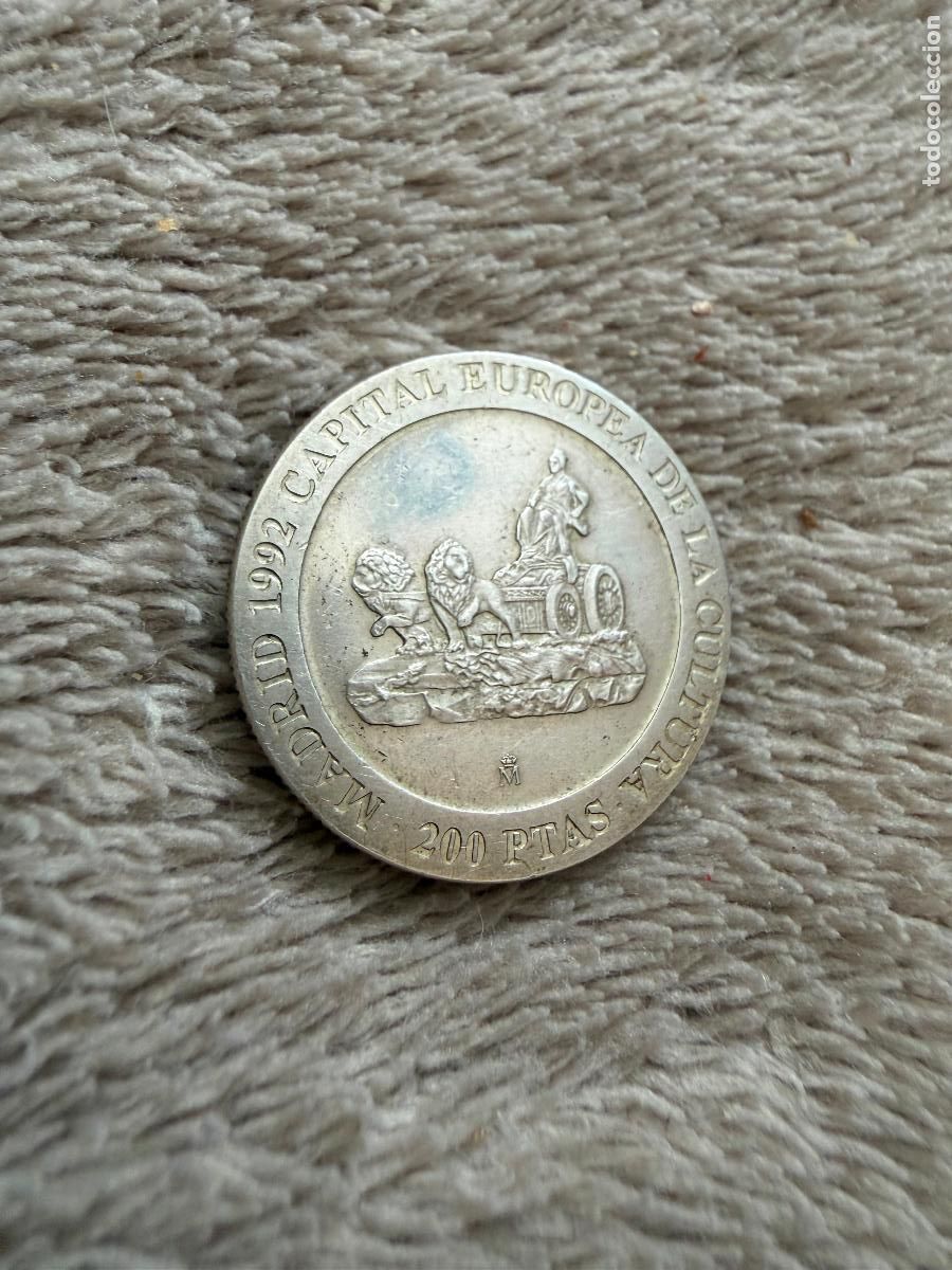 Monedas Juan Carlos I: Moneda de plata 200 pesetas 1992