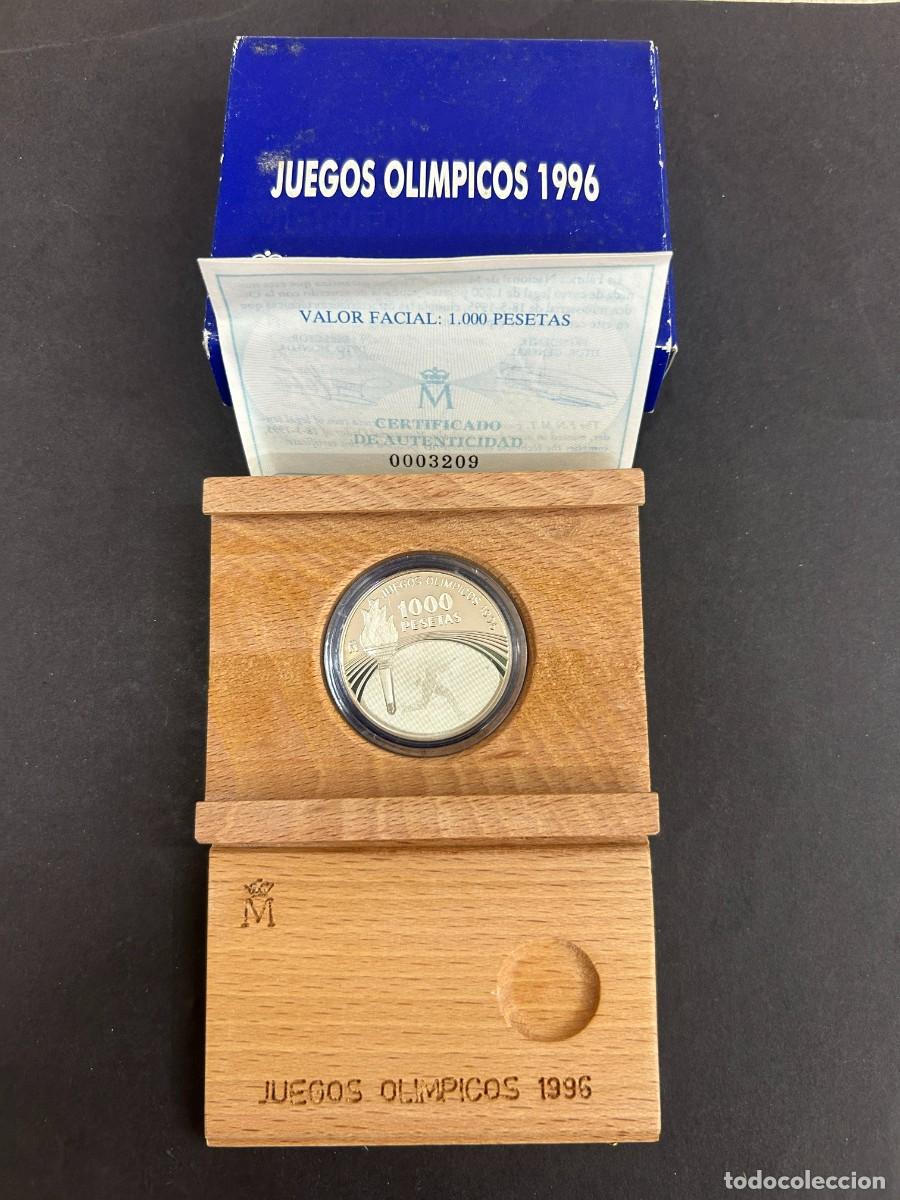 Monedas Juan Carlos I: 1996, JUEGOS OL&Iacute;MPICOS 1996 ATLANTA, MONEDA DE 1000 PESETAS.