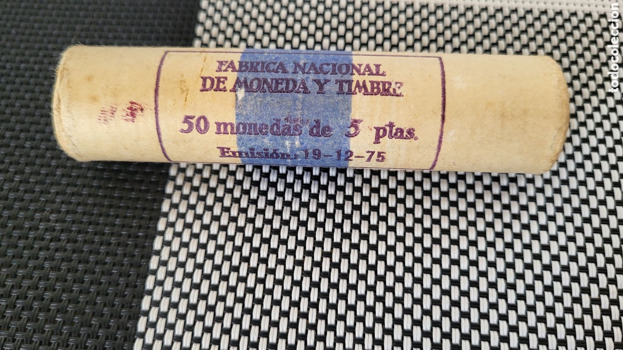 Monedas Juan Carlos I: Cartucho monedas 5 pesetas 1975