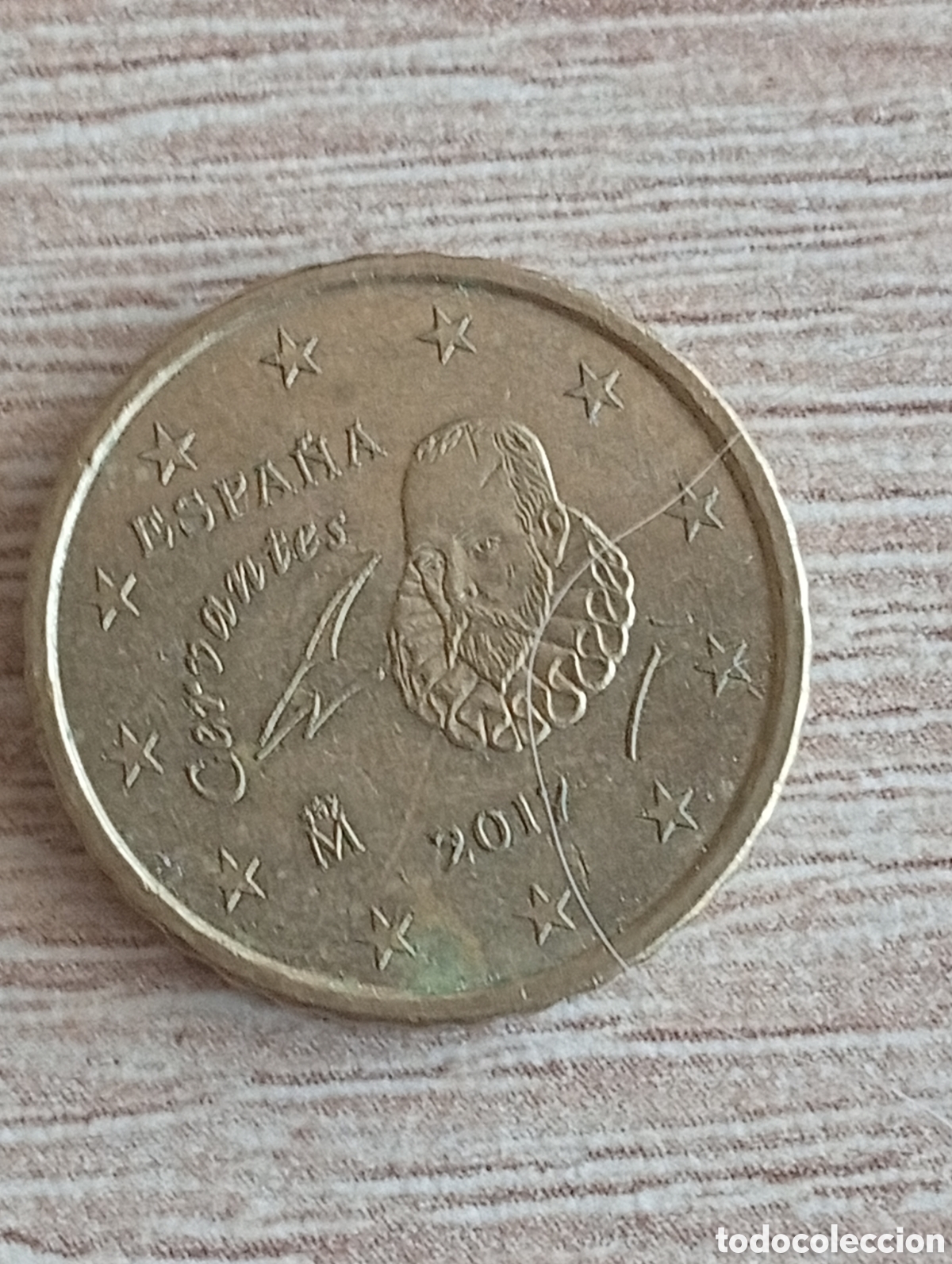 Monedas Juan Carlos I: Moneda 10 c&eacute;ntimos euro Cervantes