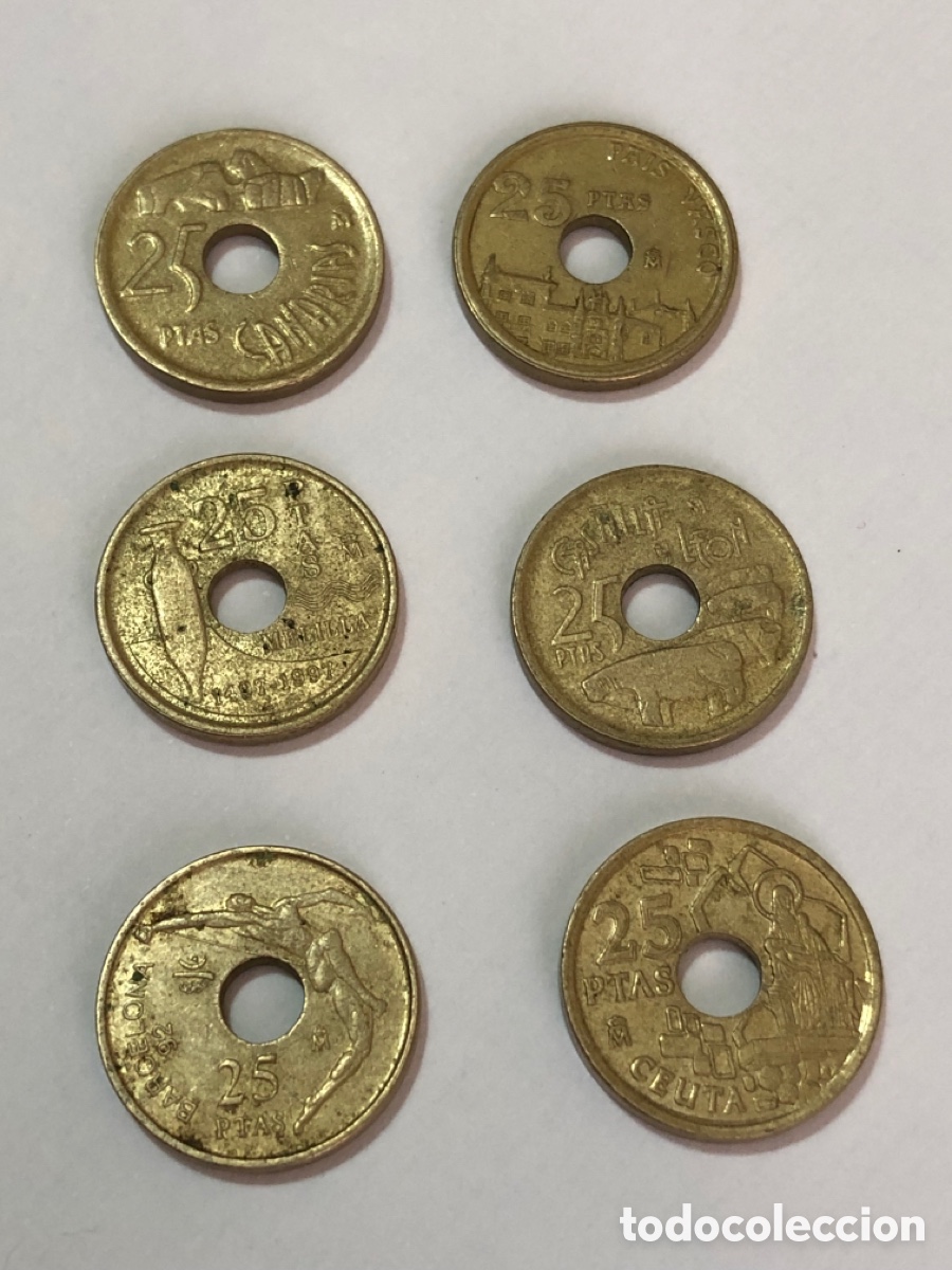 Monedas Juan Carlos I: Monedas espa&ntilde;olas de pesetas