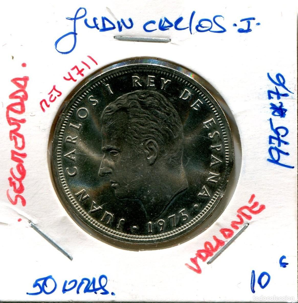 Monedas Juan Carlos I: 50 PESETAS JUAN CARLOS I A&Ntilde;O 1975 *76 ( VARIANTE ) ( MES4711 )