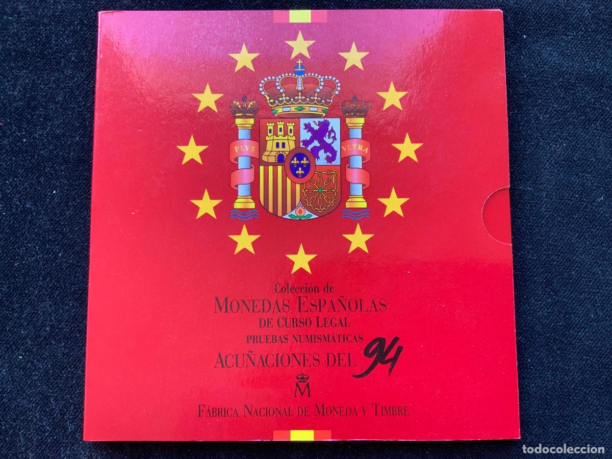 Monedas Juan Carlos I: Set, cartera, estuche, coleccion monedas espa&ntilde;a 1994, pesetas, acu&ntilde;aciones, moneda timbre.
