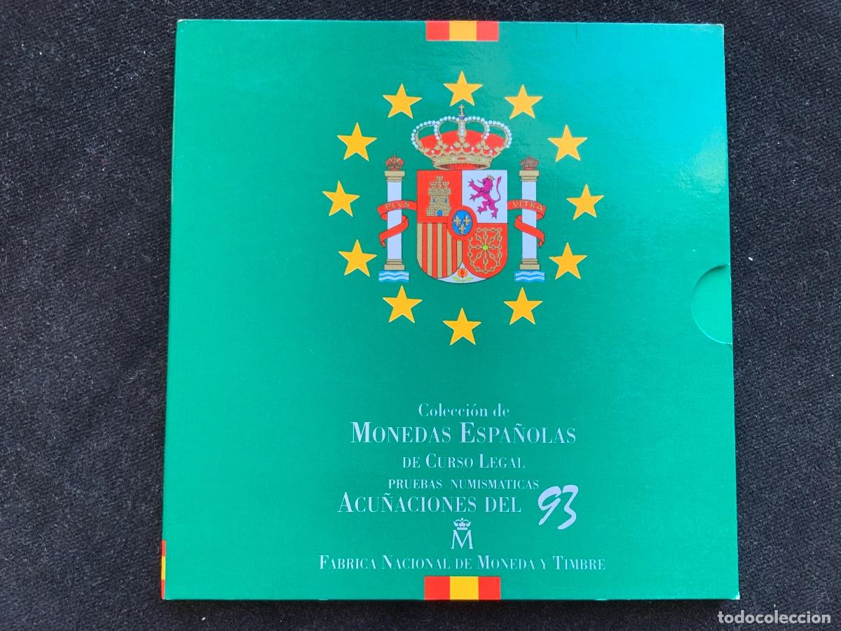 Monedas Juan Carlos I: Cartera, set, coleccion monedas espa&ntilde;a 1993, acu&ntilde;aciones fabrica nacional.