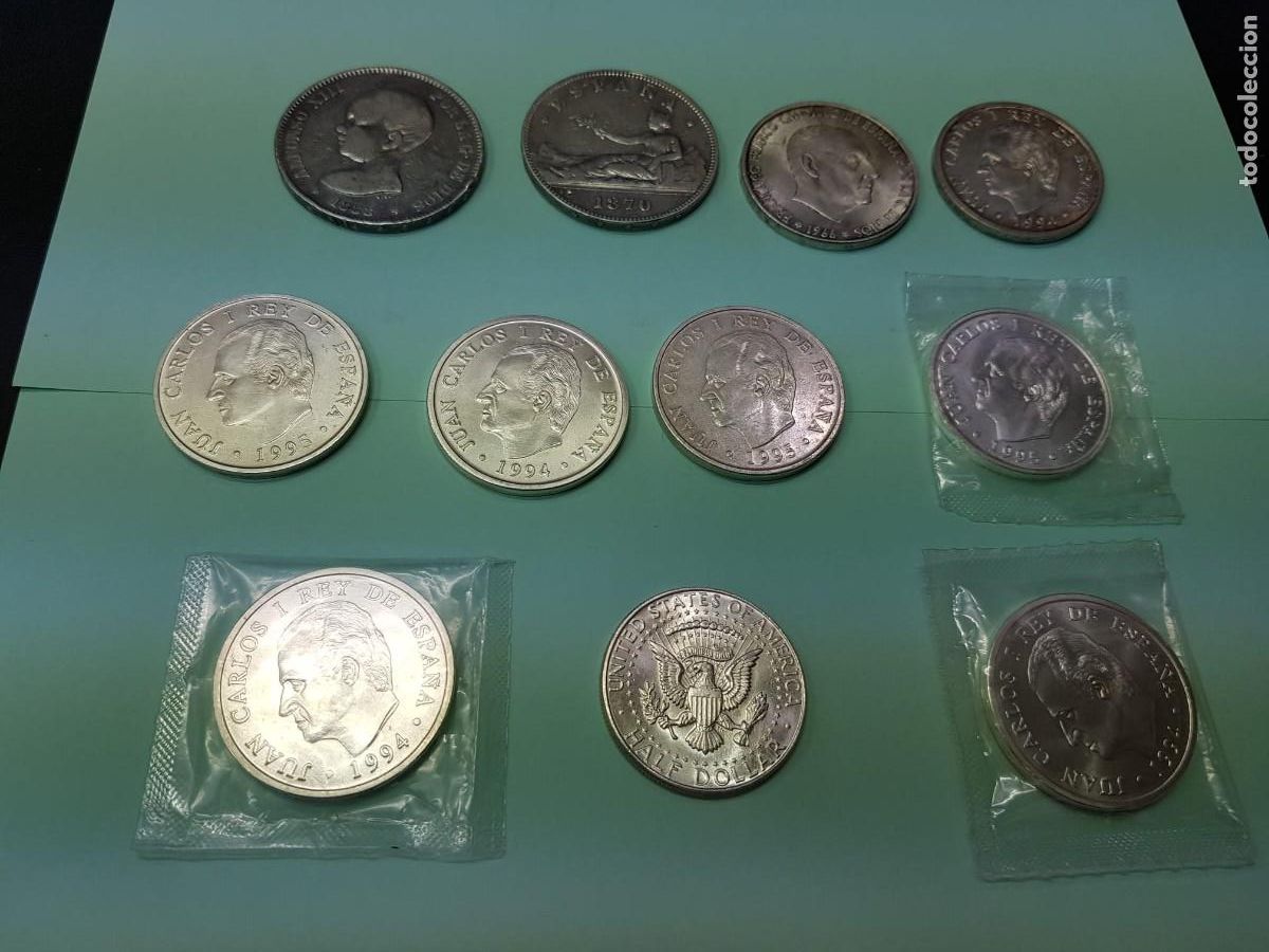 Monedas Juan Carlos I: LOTE DE 11 MONEDAS DE PLATA-GOBIERNO PROVISIONAL-ALFONSO XIII-ESTADO-JUAN CARLOS-ESTADOS UNIDOS