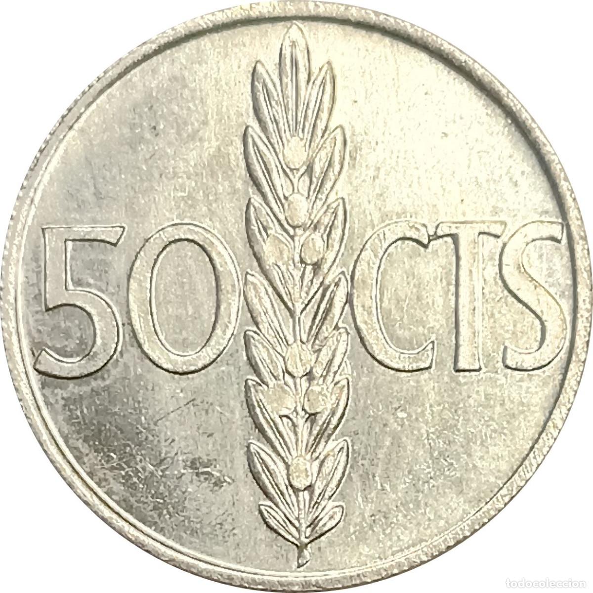 Monedas Juan Carlos I: &Omega; Espa&ntilde;a. 50 c&eacute;ntimos de 1975 *76 (Juan Carlos I). KM# 805. (554).
