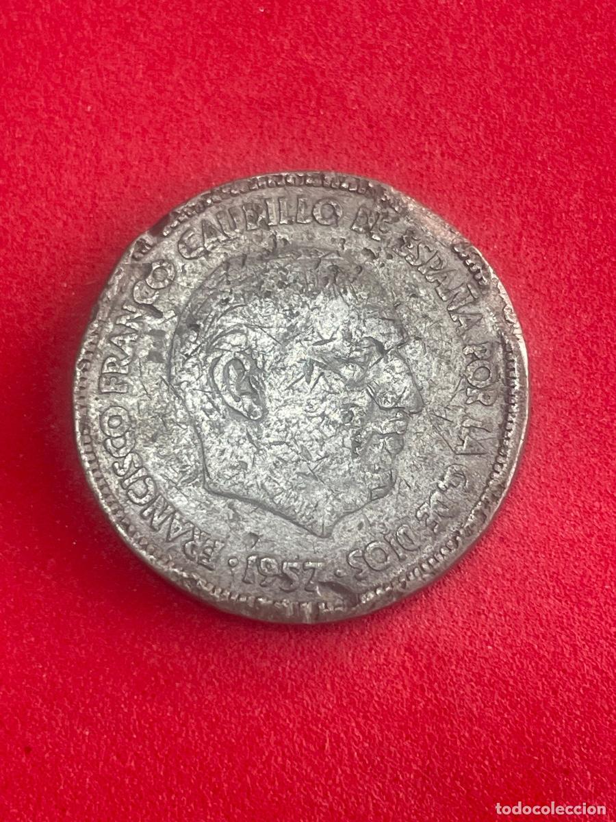 Monedas Juan Carlos I: FALSA DE &Eacute;POCA. 25 pesetas a&ntilde;o 1957