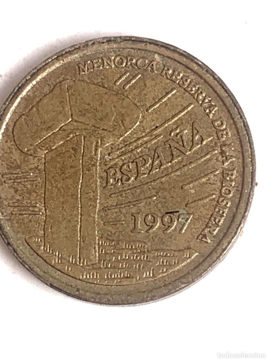 Monedas Juan Carlos I: Moneda 5 pts Espa&ntilde;a 1997 anverso invertido 180&ordm;