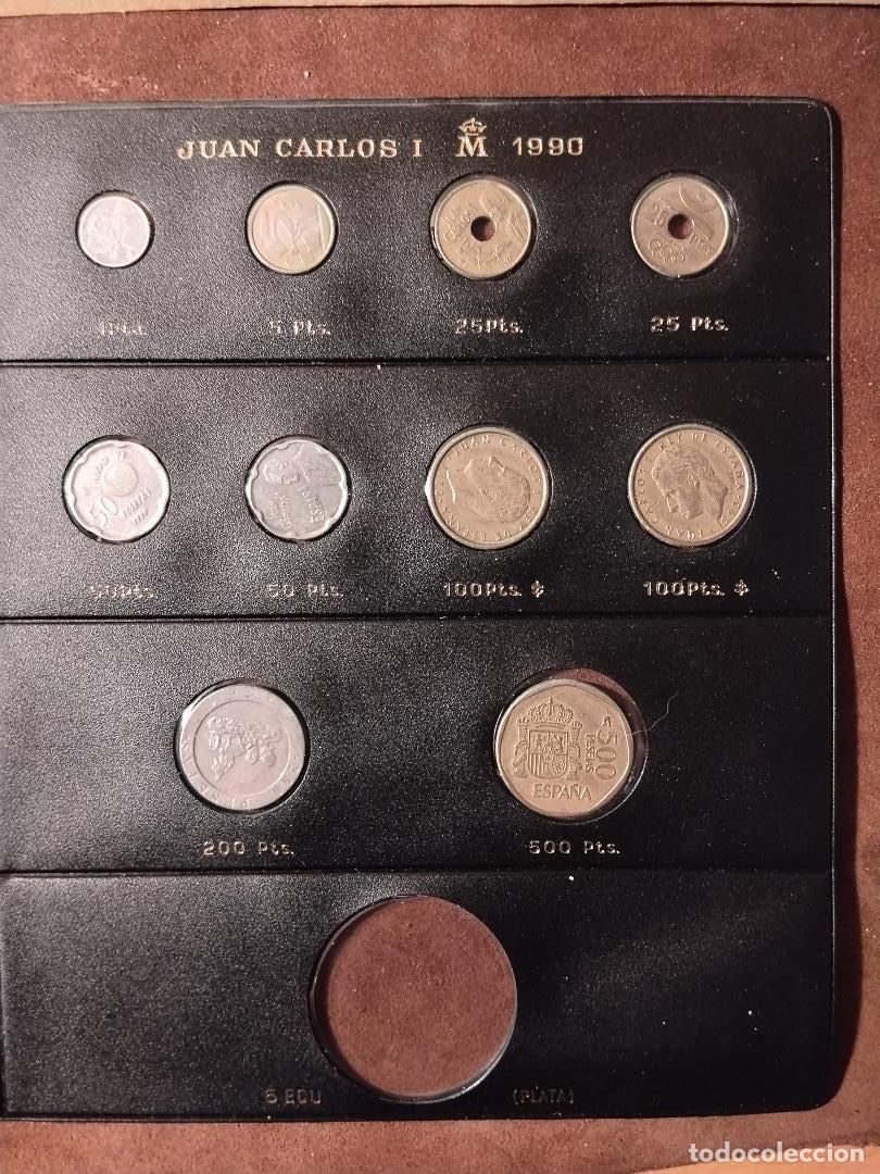 Monedas Juan Carlos I: Estuche monedas Juan Carlos I &ndash; 1990 &ndash; incompleto (falta 5 ECUs)