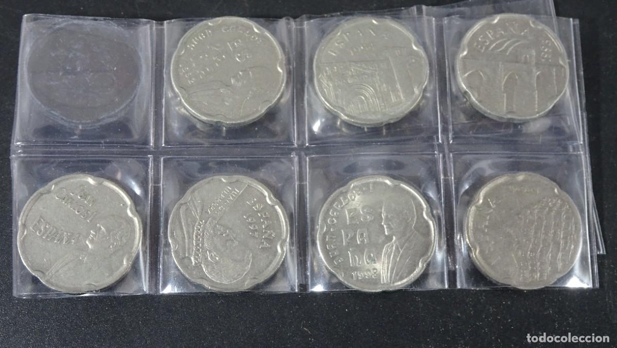 M&uuml;nzen unter Juan Carlos I: LOTE DE 7 MONEDAS DE 50 PESETAS DIFERENTES, VER FOTOS