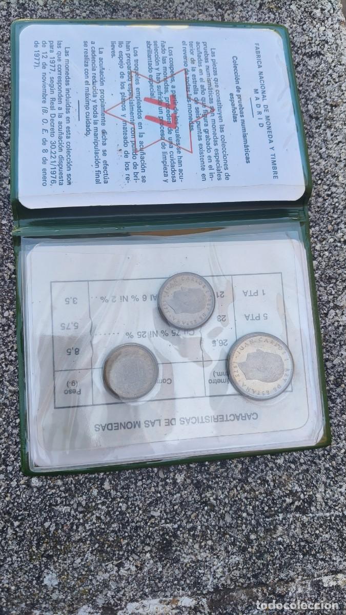 Monedas Juan Carlos I: Estuche Complet &eacute;preuve numismatique 1977 de la fabrica nacional de monedas y timbre de Madrid