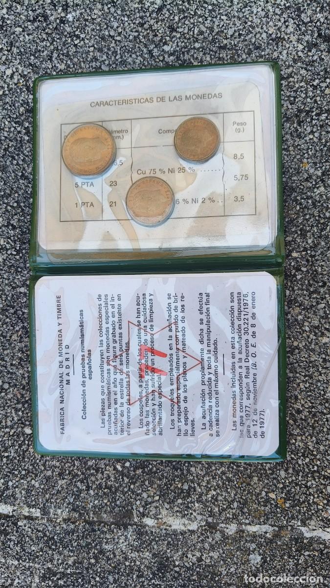 Monedas Juan Carlos I: Estuche Complet &eacute;preuve numismatique 1977 de la fabrica nacional de monedas y timbre de Madrid