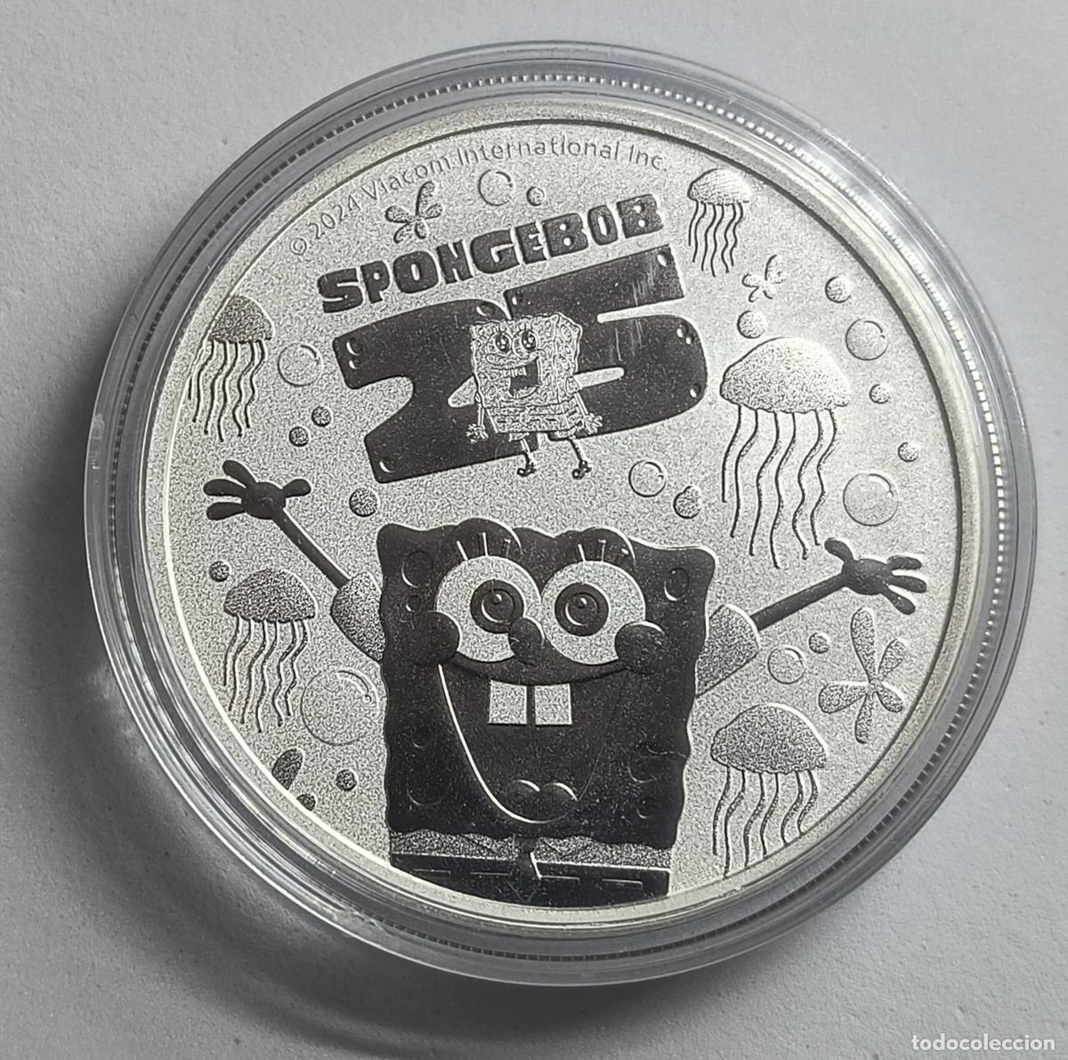Monnaies Juan Carlos I: Bob Esponja 2024 Tuvalu 1 oz