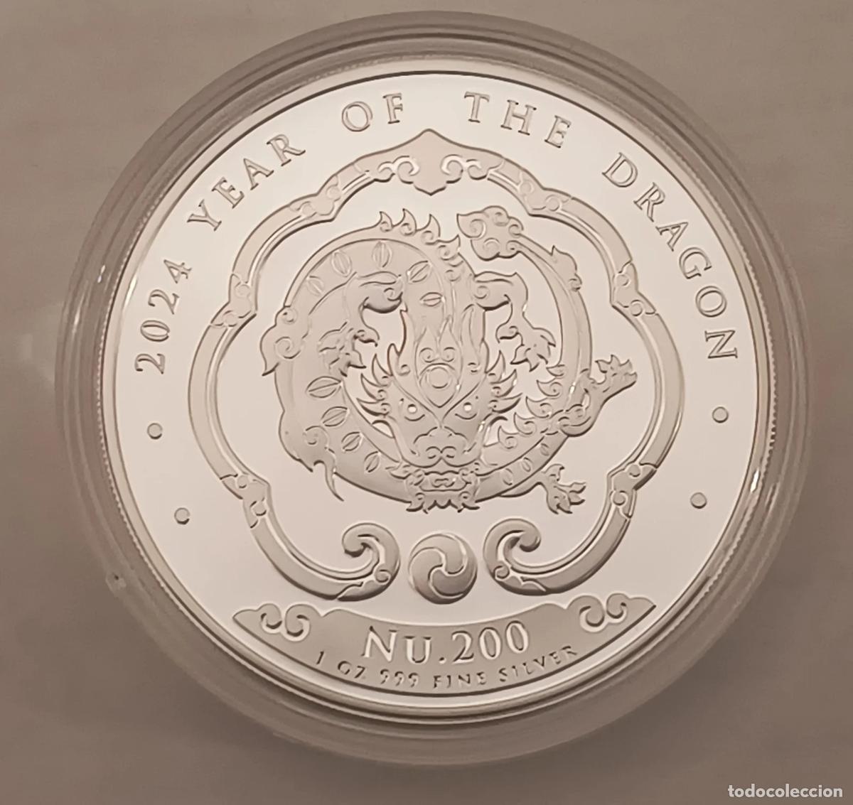 Monnaies Juan Carlos I: 1 oz REINO DE BUT&Aacute;N 2024 DRAG&Oacute;N