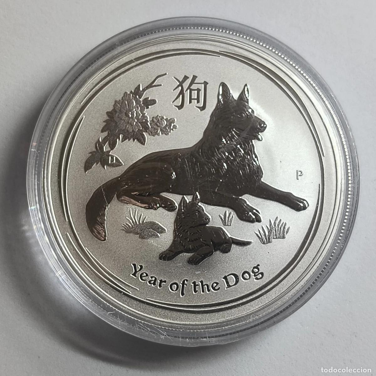 Monnaies Juan Carlos I: 1 oz A&ntilde;o del Perro 2018