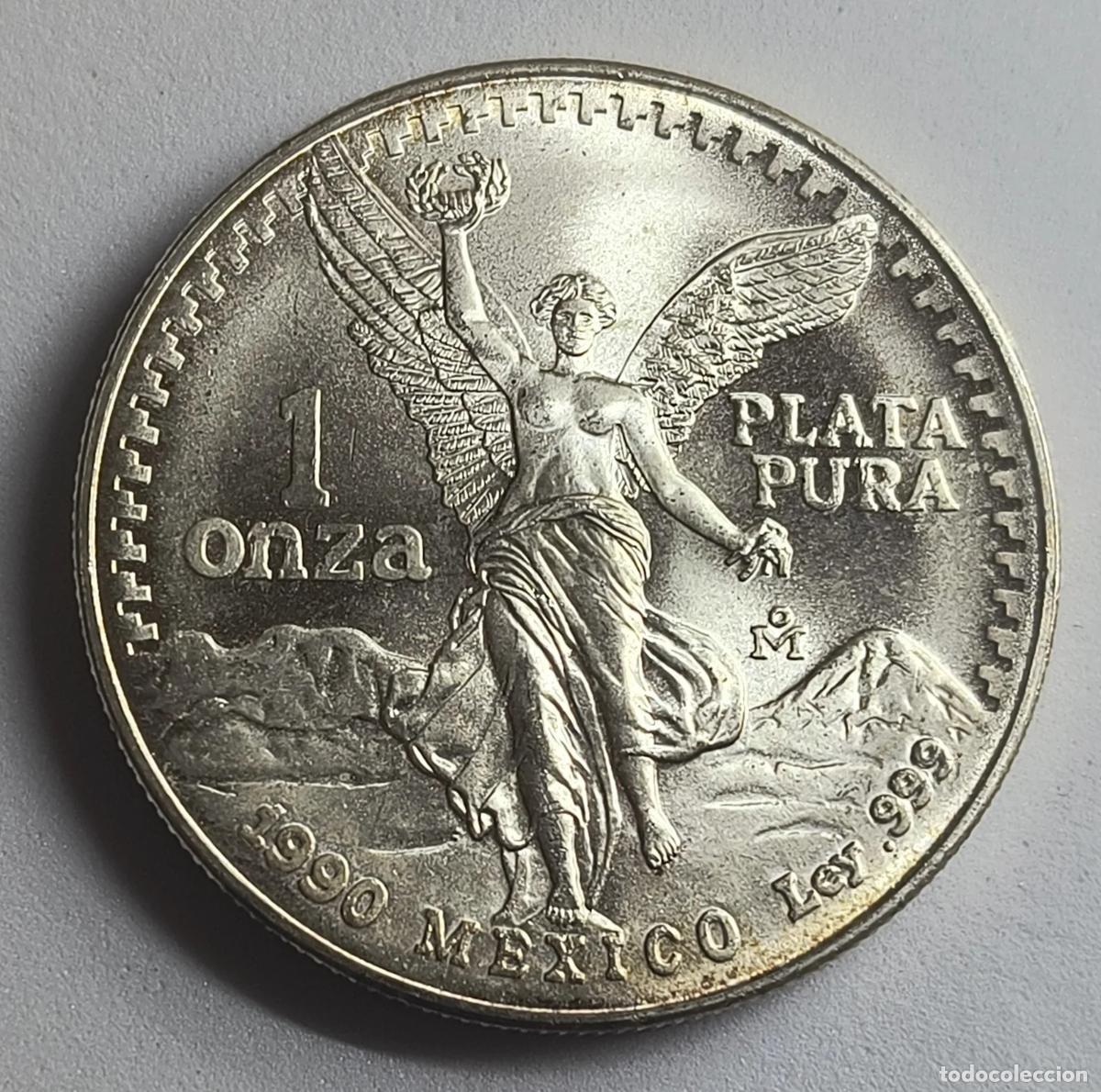 Coins Juan Carlos I: Libertad 1990 M&eacute;xico 1 oz