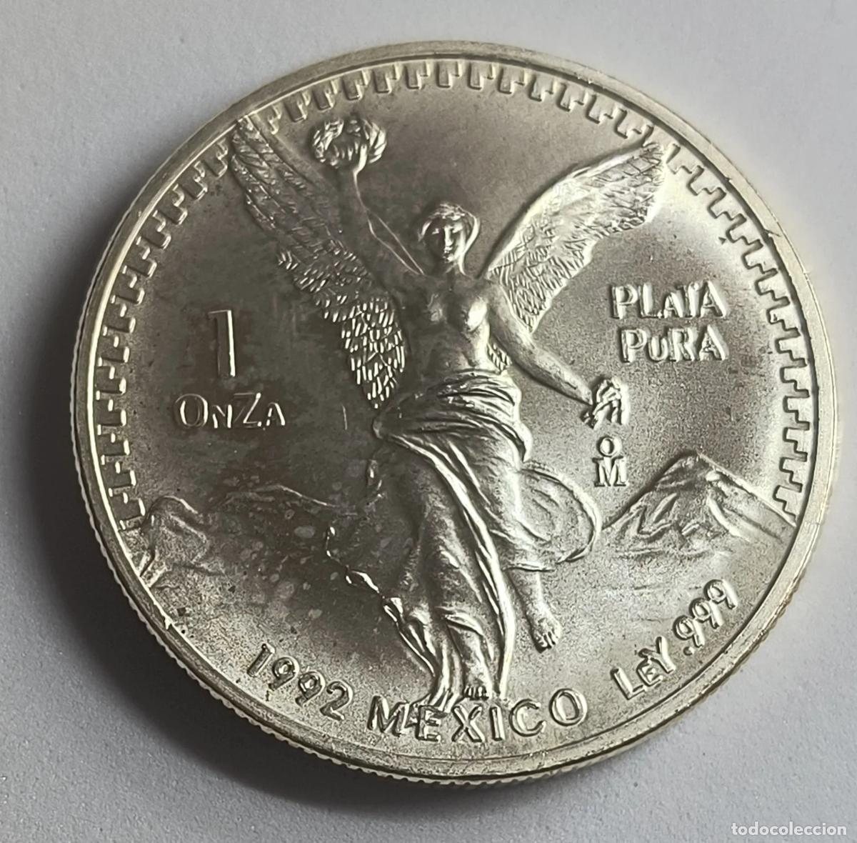 Coins Juan Carlos I: Libertad 1992 M&eacute;xico 1 oz