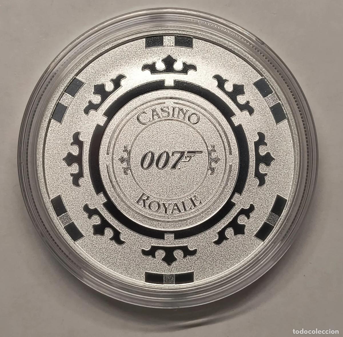 Moedas Juan Carlos I: 1 oz Plata Casino Royale 2023