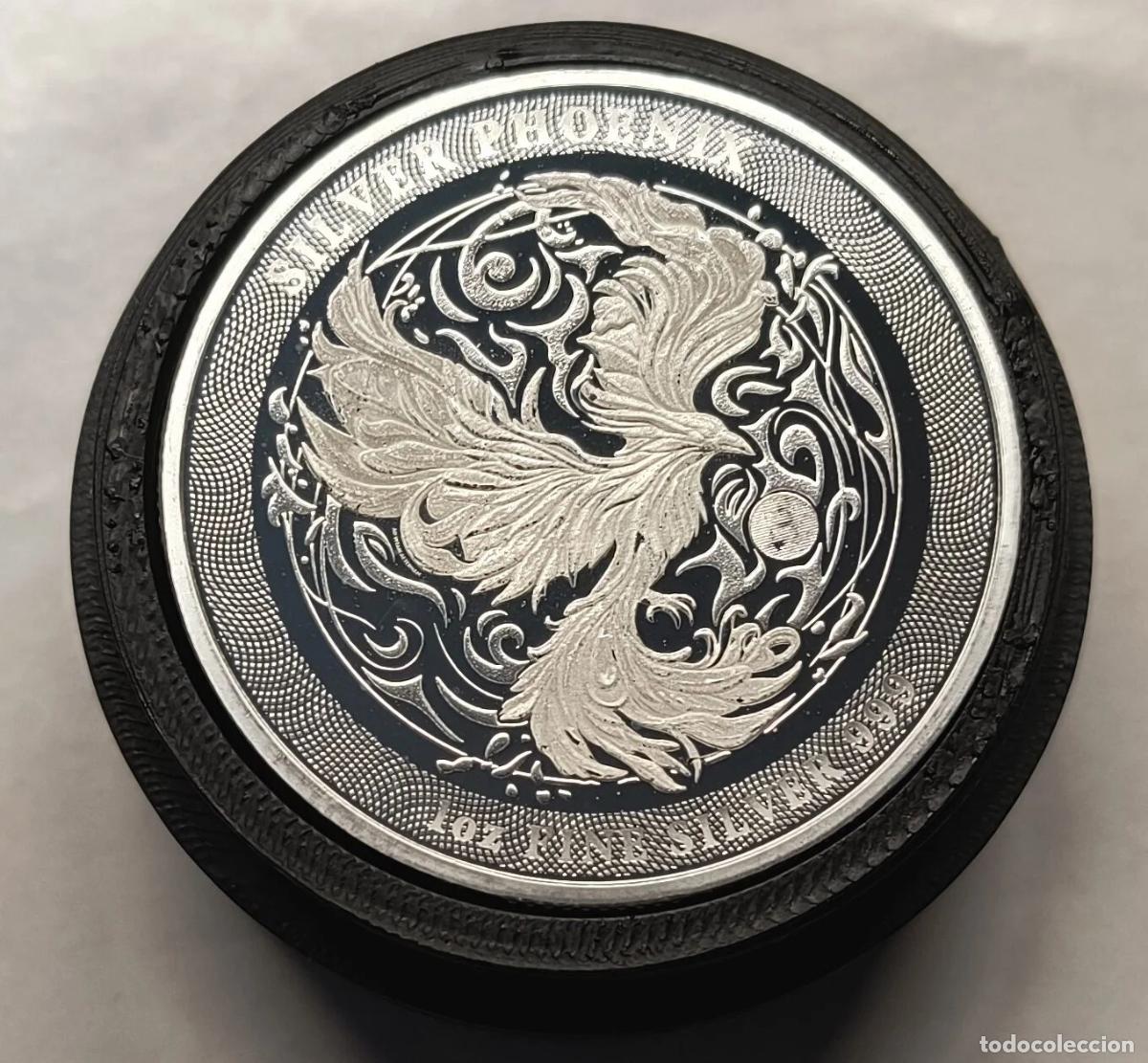Moedas Juan Carlos I: Tubo con 5 oz Silver PHOENIX 2025