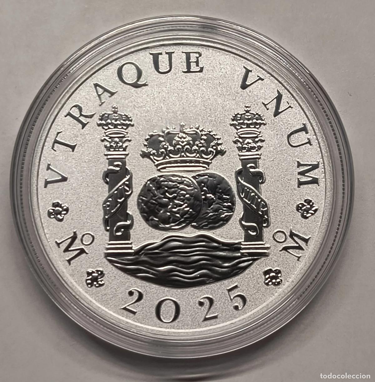 Moedas Juan Carlos I: 1 oz Silver PROCLAMATION 2025 &ndash; Pillar Dollar