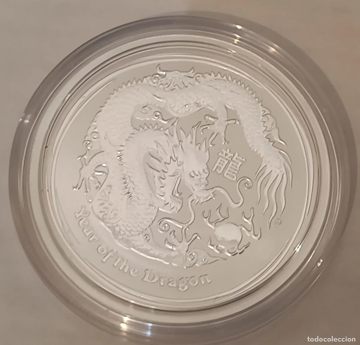 Moedas Juan Carlos I: 1/2 oz A&ntilde;o del Drag&oacute;n 2012