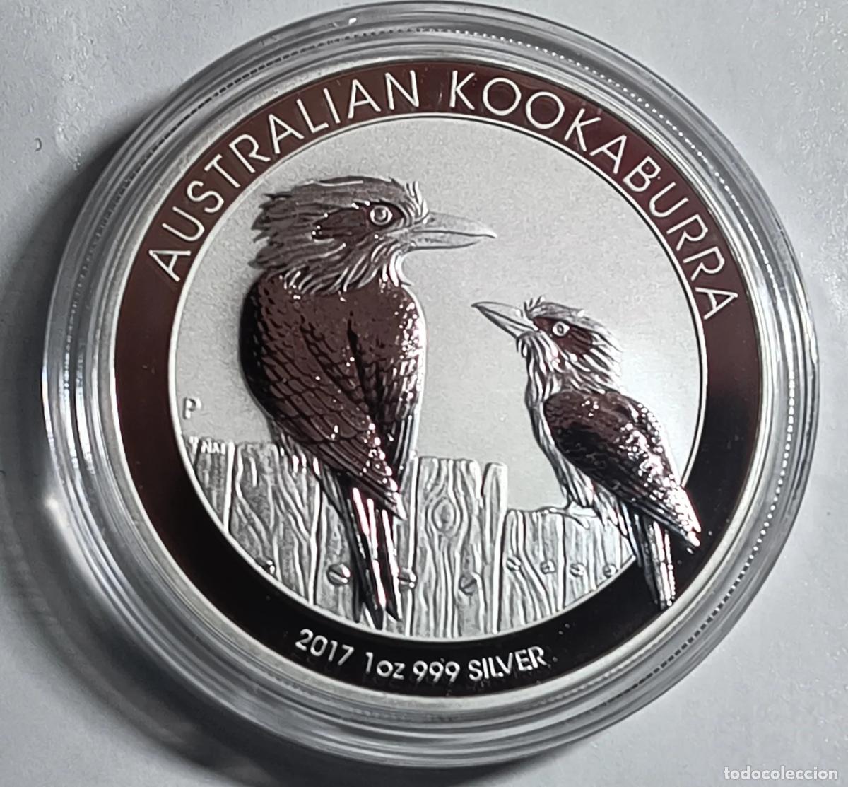 Moedas Juan Carlos I: 1 oz Plata Kookaburra 2017 - Perth Mint - Australia