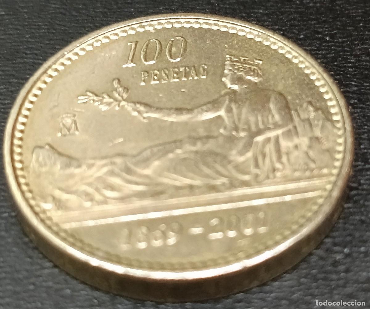 Monedas Juan Carlos I: Moneda de 100 pesetas a&ntilde;o 2001