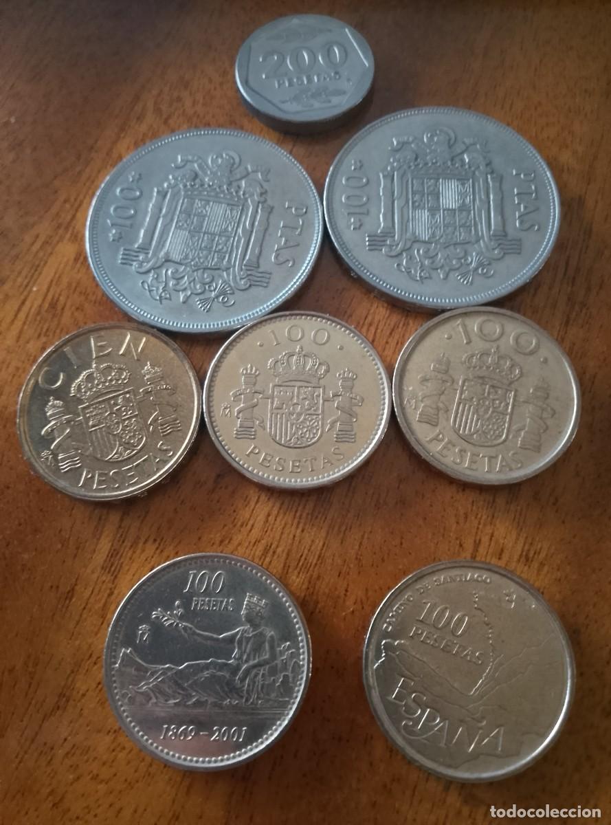 Monedas Juan Carlos I: Lote monedas 100 y 200 pesetas Juan Carlos I. Diferentes