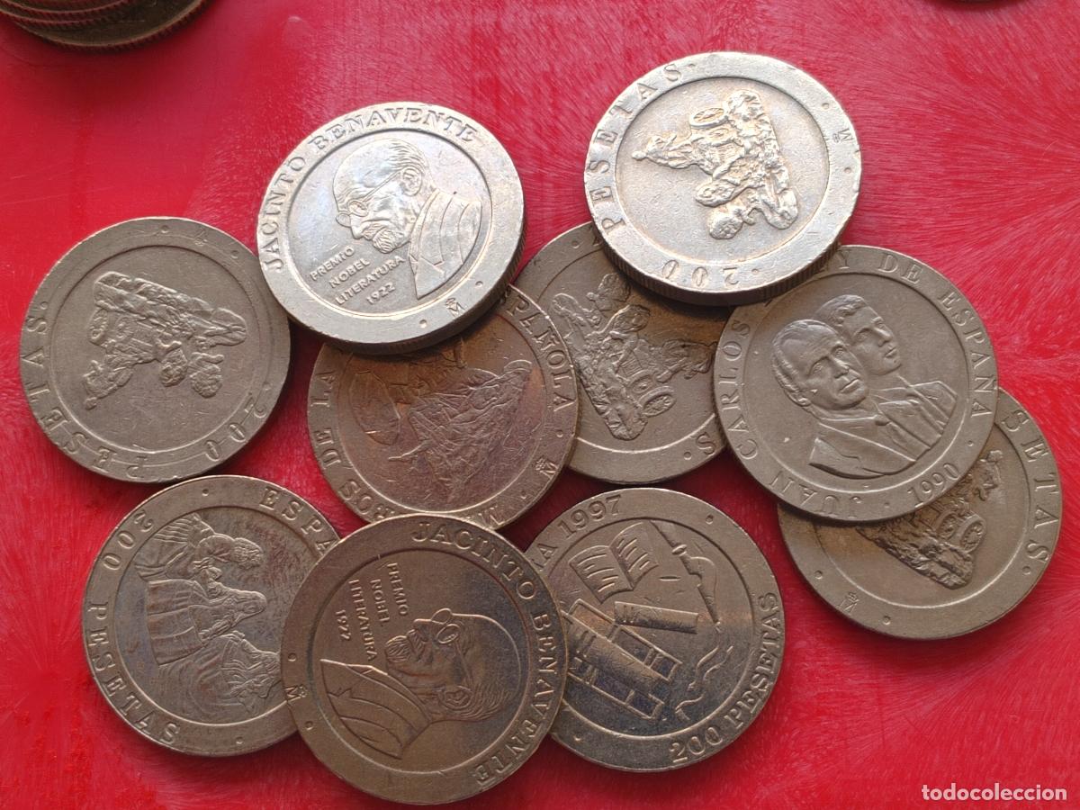 Monedas Juan Carlos I: 10 MONEDAS DE 200 PESETAS
